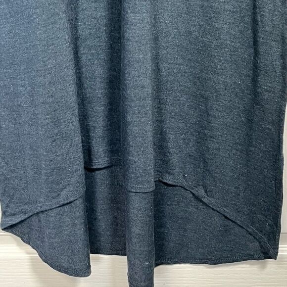 Chasor Sz M Blue Midi Dress High Low Hemline Long Sleeve - Picture 4 of 13